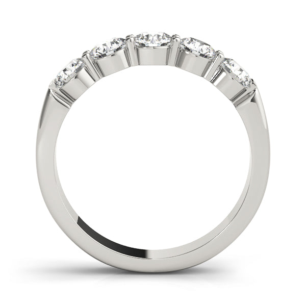0.75-1.00ct Lab-Grown Round Diamond 5-Stone Prong Diamond Ring, DE Color VVS Clarity