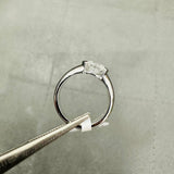 modern solitaire lab diamond ring