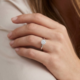 Naomi 0.50ct Lab Grown Diamond Solitaire Engagement Ring in 925 Sterling Silver