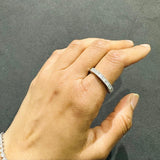 natural baguette diamond eternity ring