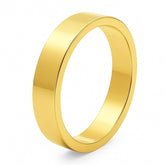 Flat Shape Plain Wedding Band for Women | UK Hallmarked Gold & Platinum Ring