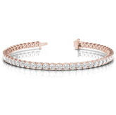 6.00Ct Natural Diamond Tennis Bracelet | Hallmarked Gold