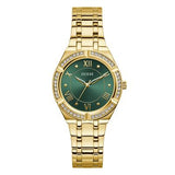 Montre Guess Cosmo pour femme, couleur or, cadran vert