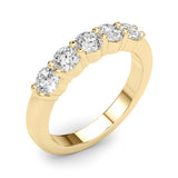 5-Stone Lab-Grown Diamond Ring – Timeless Symbol of Love with Brilliant DE Color, VVS Clarity Diamonds in an Elegant Shared U-Prong Setting