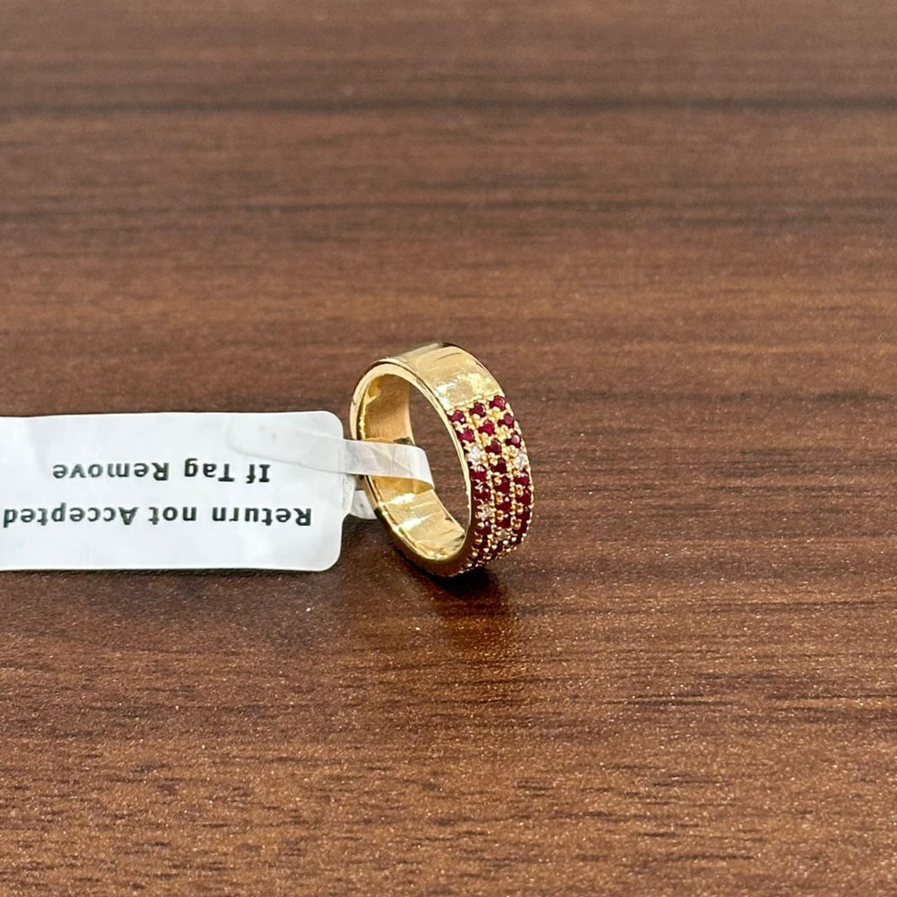 3 row pave set diamond band