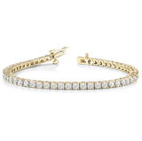 Luxury Round Cut 2.50Ct to 8.00Ct Lab Grown Diamond Tennis Bracelet in Gold & Platinum