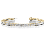 Princess Cut Lab Grown or Natural Diamond Tennis Bracelet in Gold and Platinum for Women