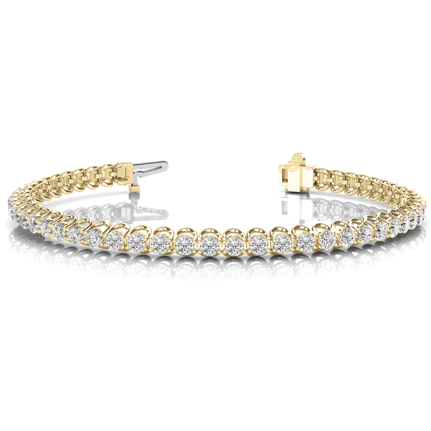 Natural or Lab Grown Diamond Tennis Bracelet in 9K Gold Hallmarked