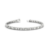 Elegant Two-Tone Gold Tennis Bracelet with Lab Grown or Natural Diamonds