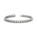 Vintage Diamond Tennis Bracelet with Prong Set in Gold or Platinum