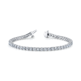 Luxury Lab Grown Diamond Round Cut Tennis Bracelet in Gold and Platinum