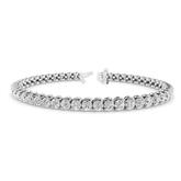 Prong Set Lab Grown or Natural Diamond Tennis Bracelet in Gold or Platinum
