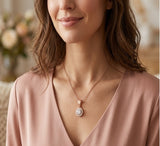 Halo Diamond Pendant Necklace | Lab-Grown Diamond Necklace