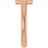 Round Alexandrite Crosses Ring in Rose Gold
