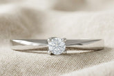Lab Diamond Engagement Ring 0.15ct H/SI in 9k White Gold