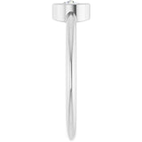 Round Lab-Grown Moissanite Solitaire Ring in Gold and Platinum