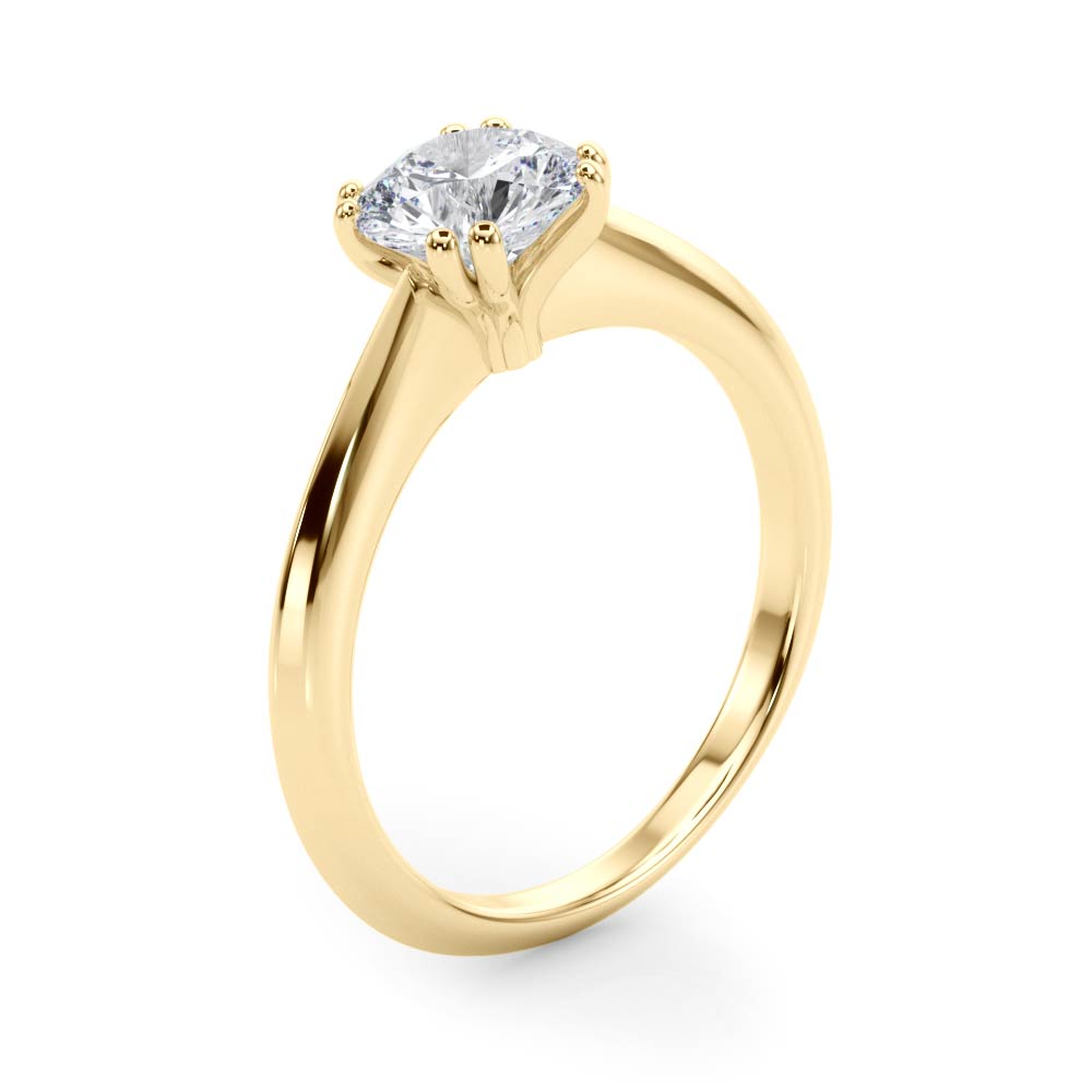Round Cut Diamond Solitarie Engagement Ring