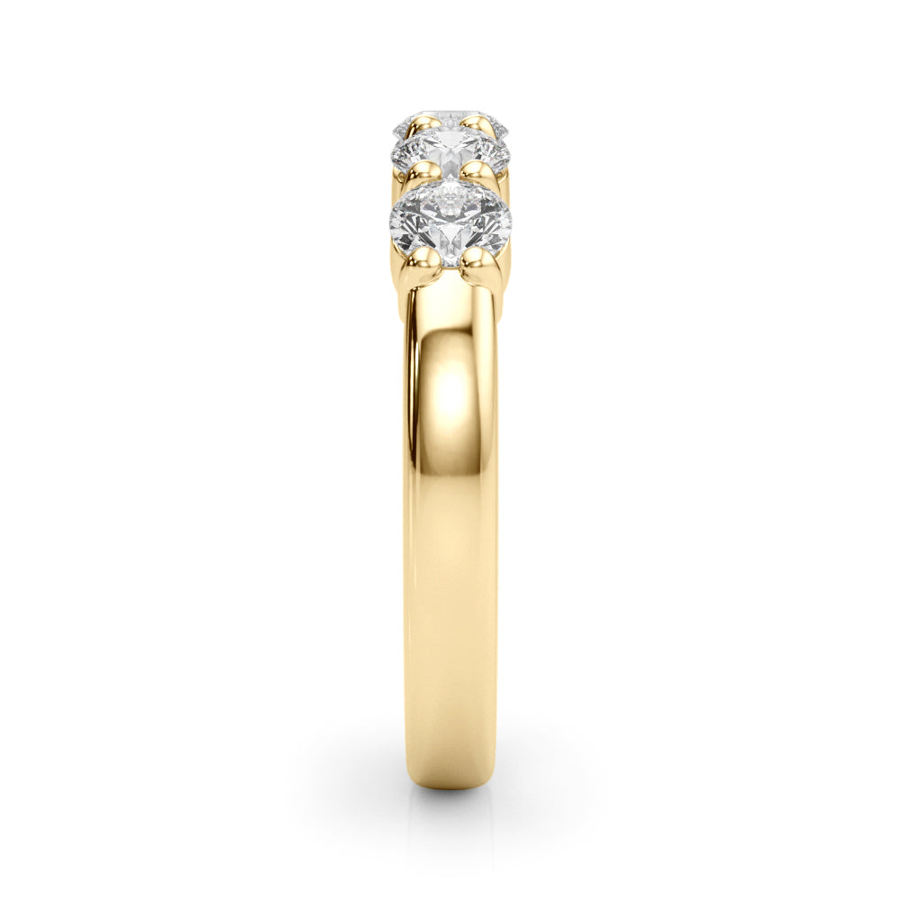 5-Stone Lab-Grown Diamond Ring – Timeless Symbol of Love with Brilliant DE Color, VVS Clarity Diamonds in an Elegant Shared U-Prong Setting