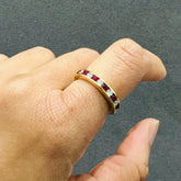 ruby diamond eternity ring