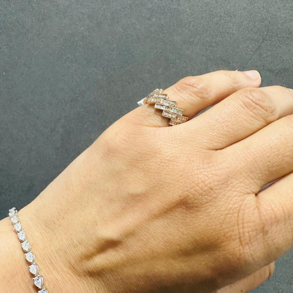 stacking diamond ring