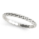 Gold Twisted Rope Wedding Band