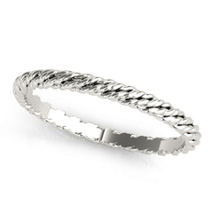 Gold Twisted Rope Wedding Band