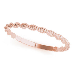 Twisting Braided Gold Band