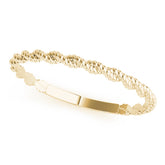 Twisting Braided Gold Band