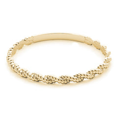 Twisting Braided Gold Band