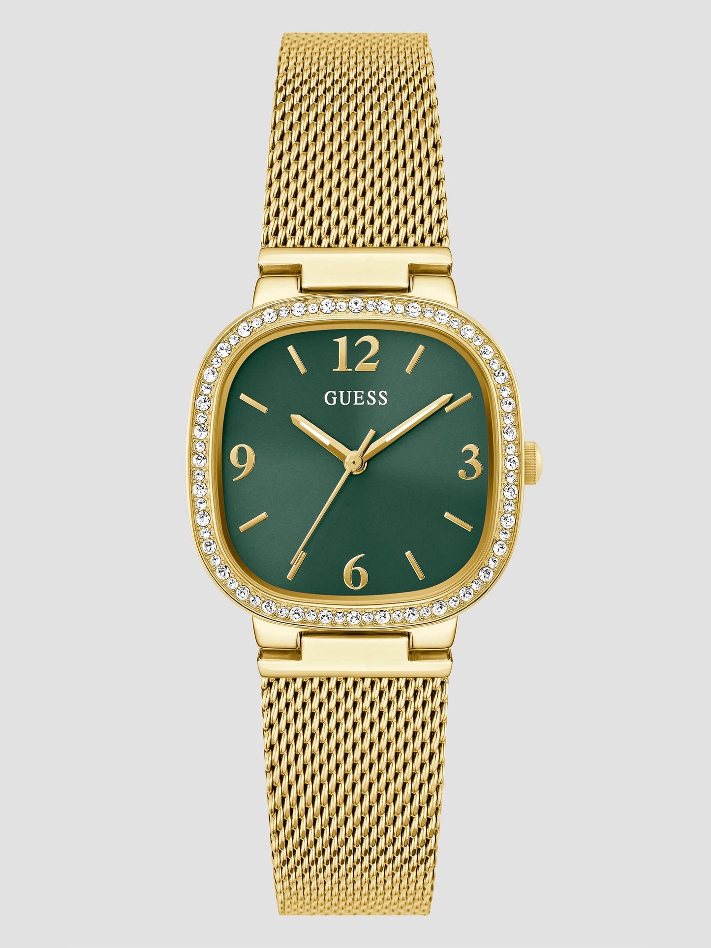 Guess Women's Analog Gold-Tone Stainless Steel Mesh Watch