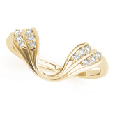 Wraps & Inserts Half Eternity Ring in Gold & Platinum
