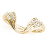 Wraps & Inserts Half Eternity Ring in Gold & Platinum