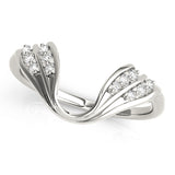 Wraps & Inserts Half Eternity Ring in Gold & Platinum