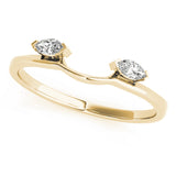 Wraps & Insert Half Eternity Ring in Gold & Platinum