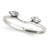 Wraps & Insert Half Eternity Ring in Gold & Platinum