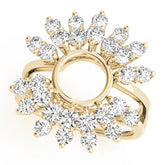 Wraps & Inserts Half Eternity Ring in Gold & Platinum