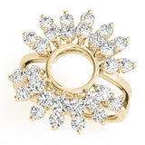 Wraps & Inserts Half Eternity Ring in Gold & Platinum