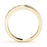 Channel Set Half Eternity Ring in Gold & Platinum