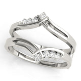 Engagement Wrap Half Eternity Ring in Gold & Platinum