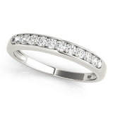 Channel Set Half Eternity Ring in Gold & Platinum