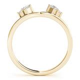 Wraps & Inserts Half Eternity Ring in Gold & Platinum