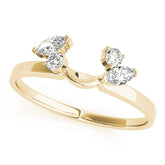 Wraps & Insert Half Eternity Ring in Gold & Platinum