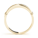 Channel Set Half Eternity Ring in Gold & Platinum