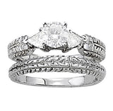 Gold Half Eternity Ring in Gold & Platinum