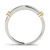 Channel Set Half Eternity Ring in Gold & Platinum