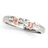 Channel Set Half Eternity Ring in Gold & Platinum