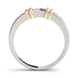 Channel Set Half Eternity Ring in Gold & Platinum