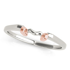 Curved Wedding Gold Band