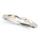 Curved Wedding Gold Band