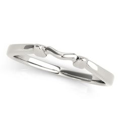 Curved Wedding Gold Band
